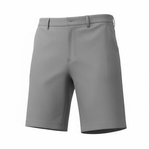 adidas Men's Gray Flat-Front Performance Shorts